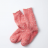 Red Double Faced Crew Comfy Socks