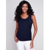 Reversible Bamboo Cami - Navy