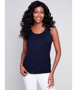 Reversible Bamboo Cami - Navy