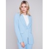 Blazer with Ruched Back - Sky