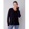 Basic V-Neck Sweater - Black