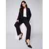 Blazer with Ruched Back - Black