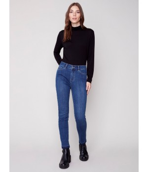 Cuffed Hem Jeans - Blue Jean