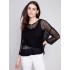 Fishnet Crochet Sweater - Black