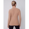 Mock Neck Rib Sweater - Truffle