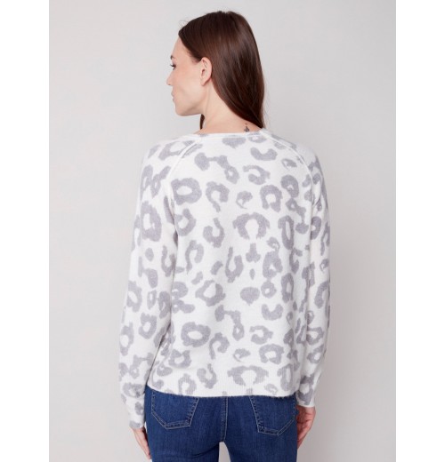 Reversible Animal Print Sweater - Animal