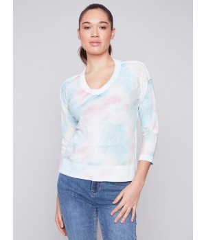 Reversible Cotton Sweater - Multicolor