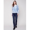 Reversible Printed Sweater - Denim