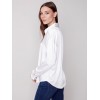 Solid Gutsy Satin Shirt - Ecru