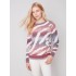 Space Dye Knit Sweater - Ruby