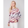 Space Dye Knit Sweater - Ruby