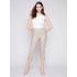 Stretch Pull-On Capri Pants - Greige