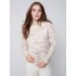 Sweater with Decorative Stitching - Powder