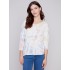 Tie Dye V-Neck Knit Top - Tulip